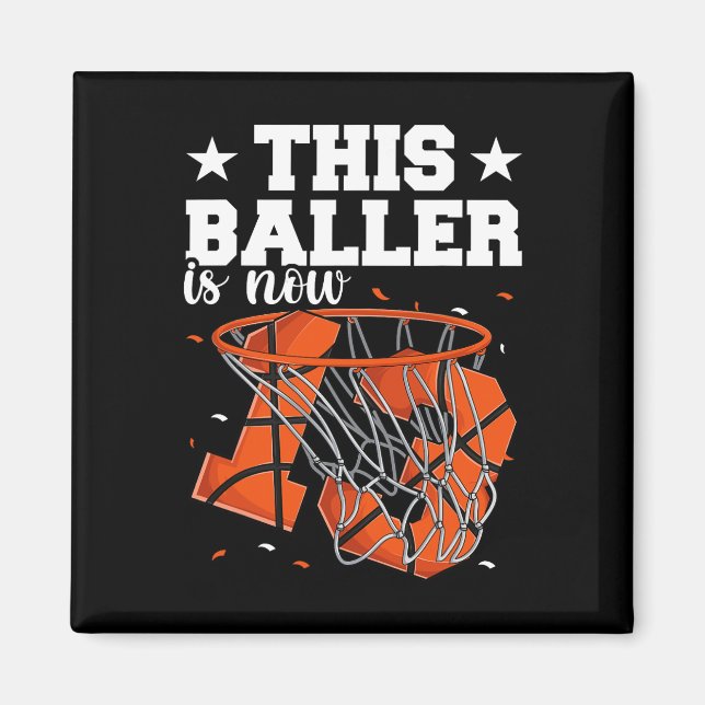 Bysketbylleboxar för 13:e födelsedagen magnet (Framsidan)