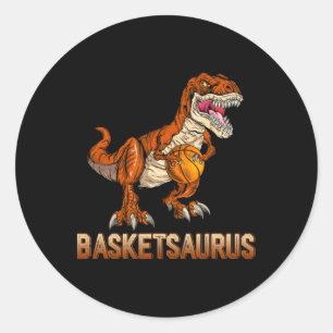Bysketsaurus dinosaur Byller T-rex Dino uppspelnin Runt Klistermärke