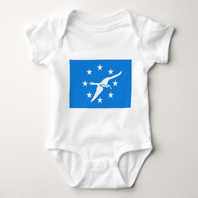 Byskosti baby med flagga av Corpus Christi, Förent T Shirt (Framsida)