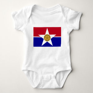 Byskosti baby med flagga Dallas, USA T Shirt