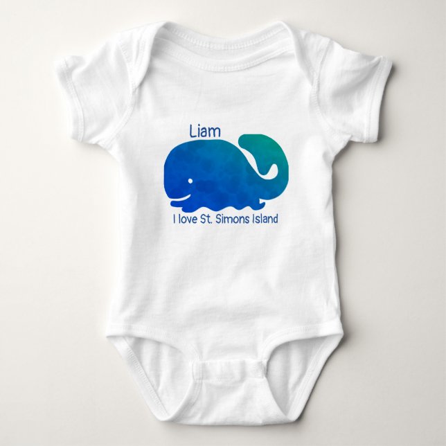 Byskostymen St Simons Island GA baby T Shirt (Framsida)