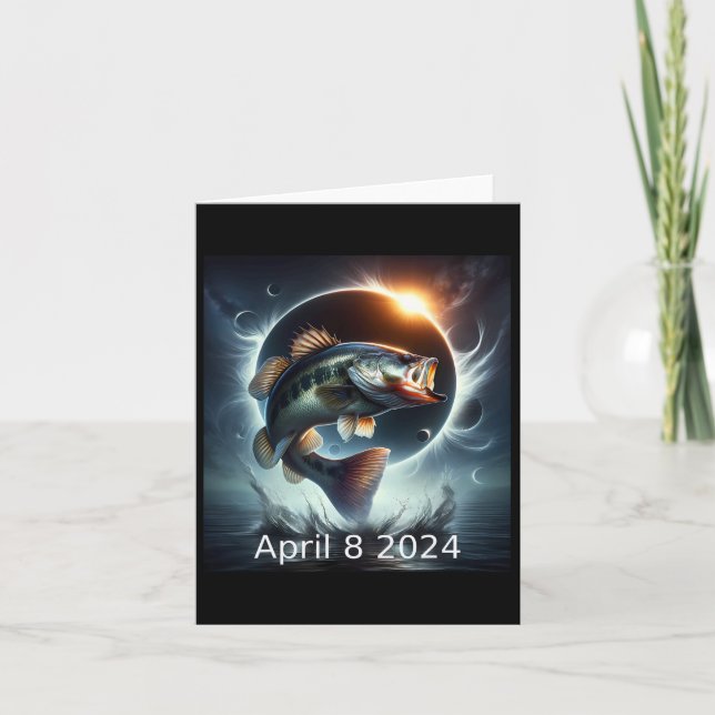 Byss Fish Solar Eclipse April 8 2025 Kort (Framsida)