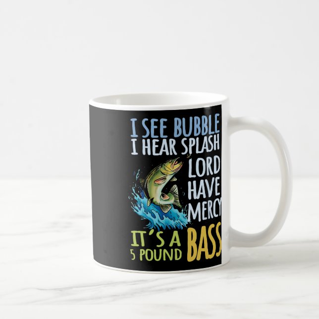 Byss Fiske Sport Svart Byss Fisk  Kaffemugg (Höger)