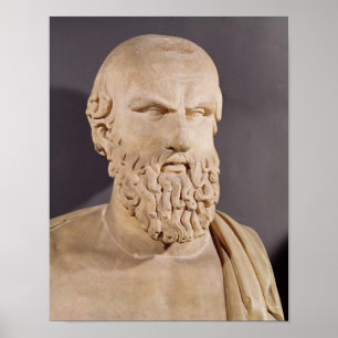 Byst av Aeschylus Poster