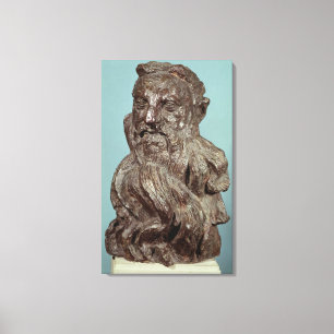 Byst av Auguste Rodin 1909 Canvastryck