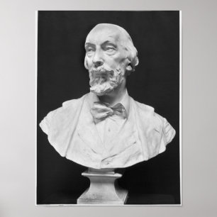 Byst av Auguste Vacquerie Poster