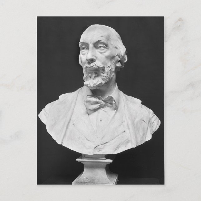 Byst av Auguste Vacquerie Vykort (Framsida)