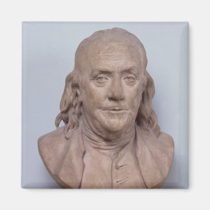 Byst av Benjamin Franklin 1778 Magnet