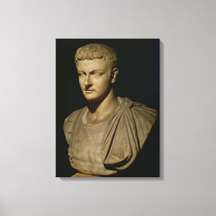 Byst av Caligula Canvastryck