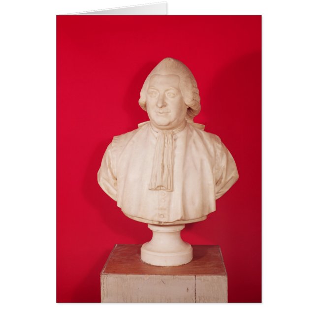 Byst av Chretien Guillaume Hälsningskort (Framsidan)