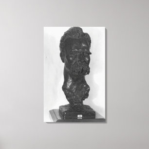 Byst av den Friedrich Nietzsche tysken Canvastryck