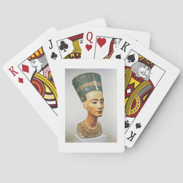 Byst av drottningen Nefertiti, från studion av Casinokort (Baksidan)