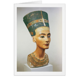 Byst av drottningen Nefertiti, från studion av Hälsningskort