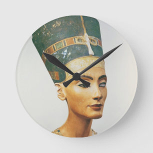 Byst av drottningen Nefertiti, från studion av Rund Klocka