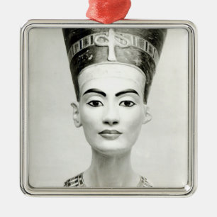 Byst av drottningen Nefertiti Julgransprydnad Metall
