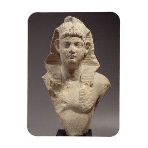 Byst av en romersk kejsare som en pharaoh (marmor) magnet