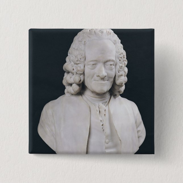Byst av Francois Marie Arouet de Voltaire 1778 Knapp (Framsida)