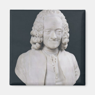 Byst av Francois Marie Arouet de Voltaire 1778 Magnet