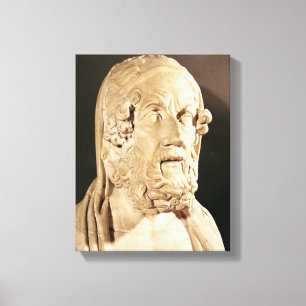 Byst av Homer, Hellenistic period Canvastryck