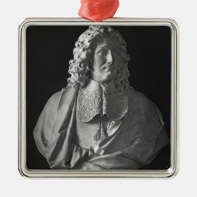 Byst av Jean-Baptiste Colbert de Torcy Julgransprydnad Metall (Framsidan)