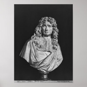 Byst av Jean-Baptiste Colbert de Torcy Poster
