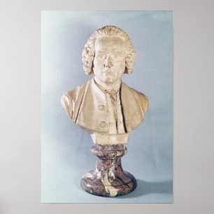 Byst av Jean-jacques Rousseau Poster