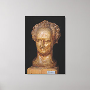 Byst av Johann Wolfgang Von Goethe, 1831 Canvastryck