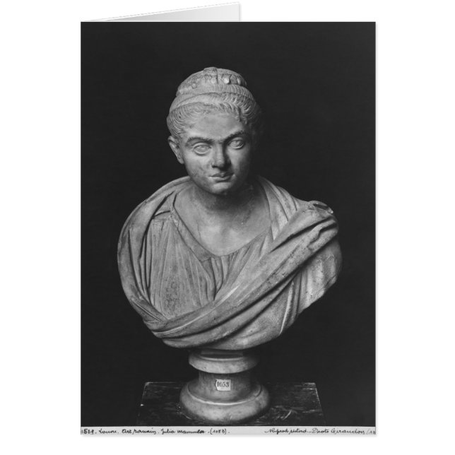 Byst av Julia Mamaea Hälsningskort (Framsidan)