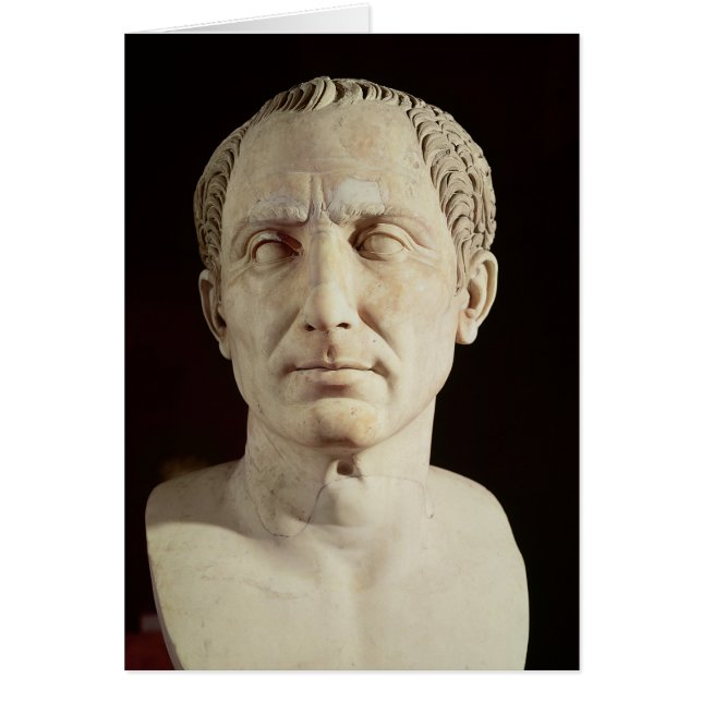 Byst av Julius Caesar 2 Hälsningskort (Framsidan)