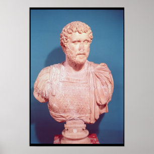 Byst av kejsaren Antoninus Pius Poster