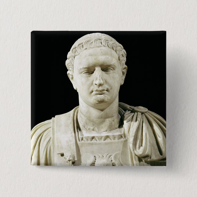 Byst av kejsaren Domitian Knapp (Framsida)