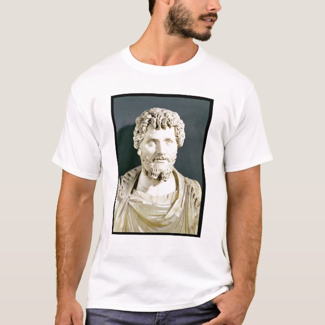 Byst av kejsaren Septimus Severus T Shirt (Framsida)
