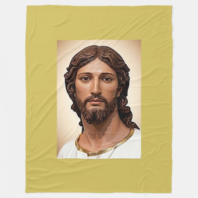 BYST AV KRISTUS FRÄLSAREN av MICHELANGELO 2026___ Fleecefilt (Framsidan)