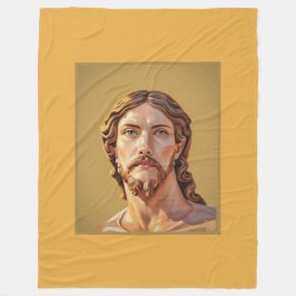 BYST AV KRISTUS FRÄLSAREN av MICHELANGELO 2026__ Fleecefilt