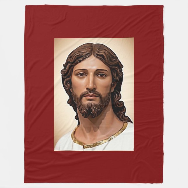 BYST AV KRISTUS FRÄLSAREN av MICHELANGELO 2026___ Fleecefilt (Framsidan)