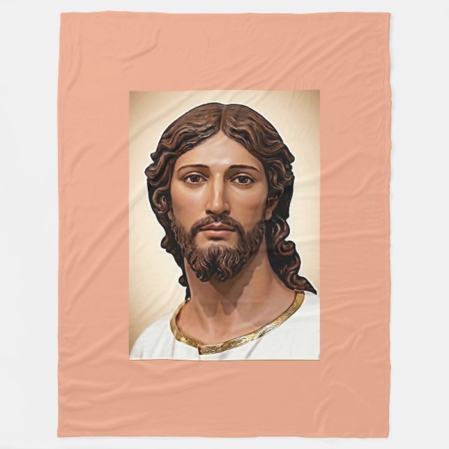 BYST AV KRISTUS FRÄLSAREN av MICHELANGELO 2026___ Fleecefilt (Framsidan)