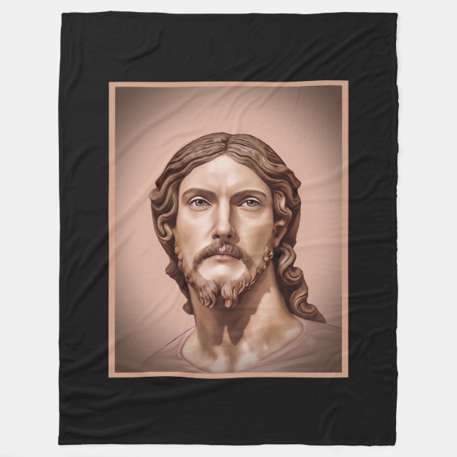 BYST AV KRISTUS FRÄLSAREN av MICHELANGELO 2026__ Fleecefilt (Framsidan)