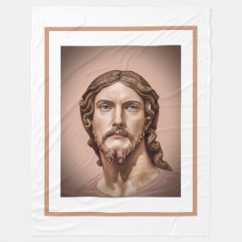 BYST AV KRISTUS FRÄLSAREN av MICHELANGELO 2026__ Fleecefilt