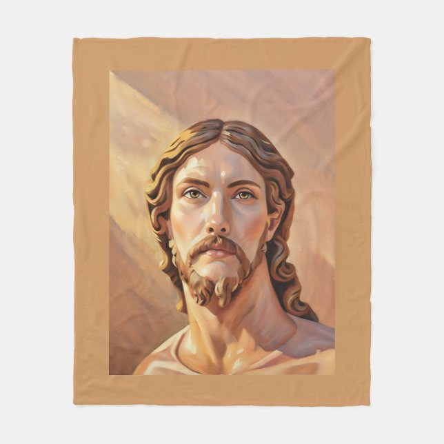 BYST AV KRISTUS FRÄLSAREN av MICHELANGELO 2026 Fleecefilt (Framsidan)