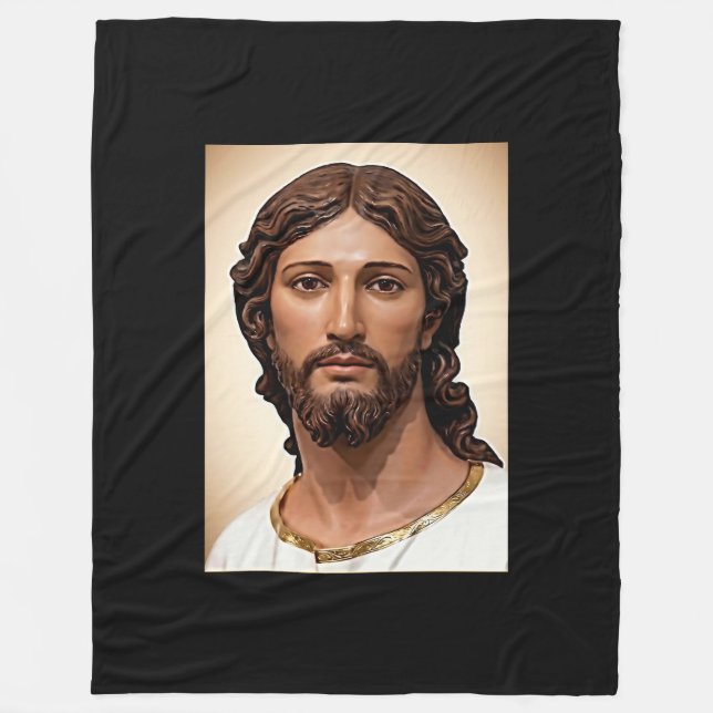 BYST AV KRISTUS FRÄLSAREN av MICHELANGELO 2026___ Fleecefilt (Framsidan)