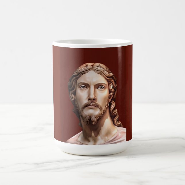 BYST AV KRISTUS FRÄLSAREN av MICHELANGELO 2026 Kaffemugg (Center)