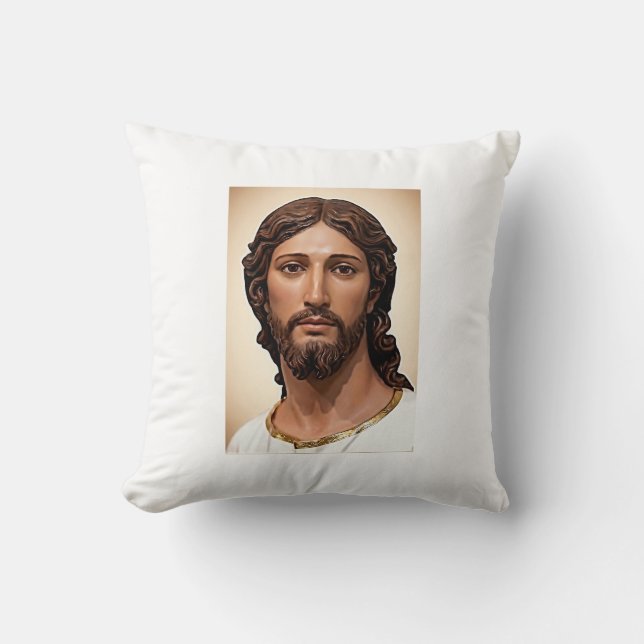 BYST AV KRISTUS FRÄLSAREN av MICHELANGELO 2026___ Kudde (Framsida)
