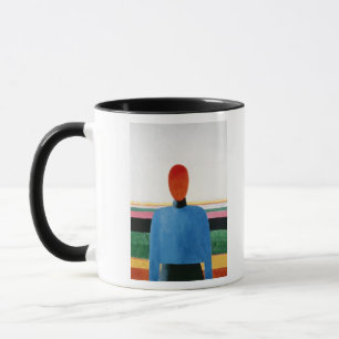 Byst av kvinnan mugg