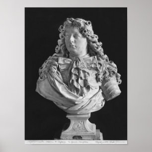 Byst av Louis de Frankrike Poster