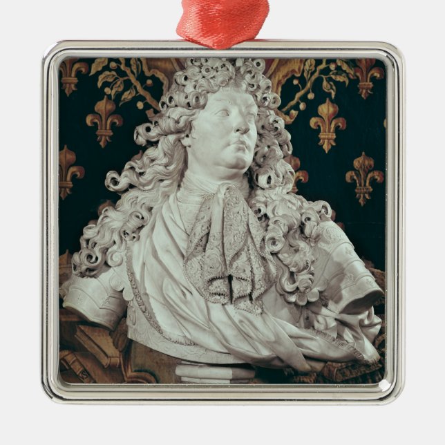 Byst av Louis XIV 1686 Julgransprydnad Metall (Framsidan)