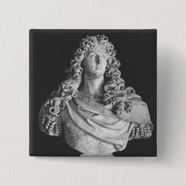 Byst av Louis XIV c.1678-81 Knapp (Framsida)