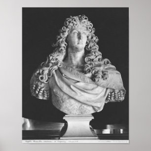 Byst av Louis XIV c.1678-81 Poster