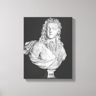 Byst av Louis XV 1719 Canvastryck