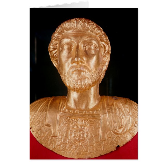Byst av Marcus Aurelius Hälsningskort (Framsidan)
