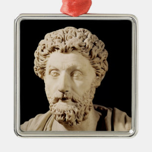 Byst av Marcus Aurelius Julgransprydnad Metall